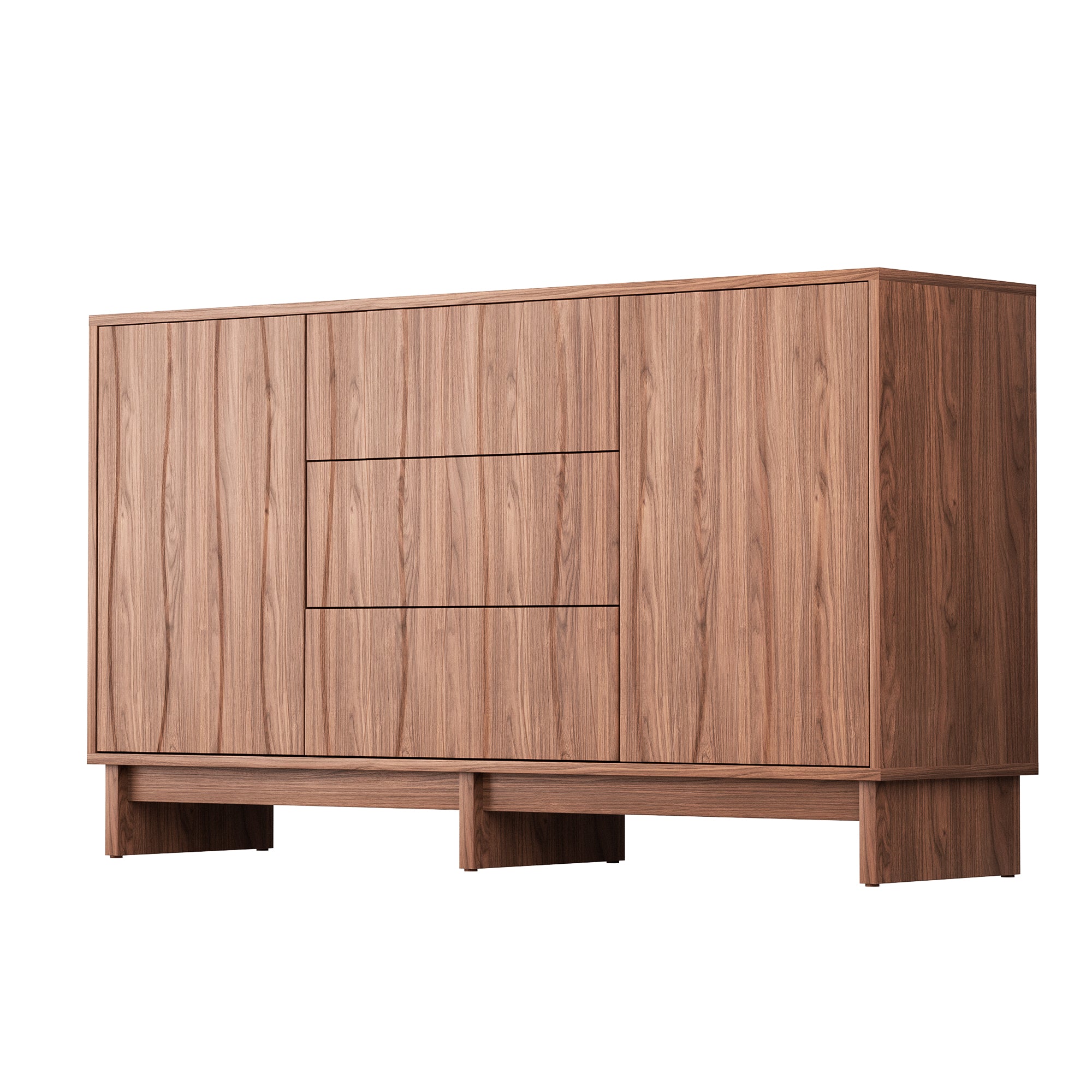 59.1" Buffet Sideboard with 2 Doors and 3 Drawers