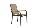7 Pieces Patio Dining Set with Rectangular Table and 6 Stackable Chairs