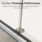 Frameless Double Sliding Shower Door - 46-48" W x 76" H