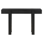 TREXM Rustic Minimalist Console Table with Hidden Drawer