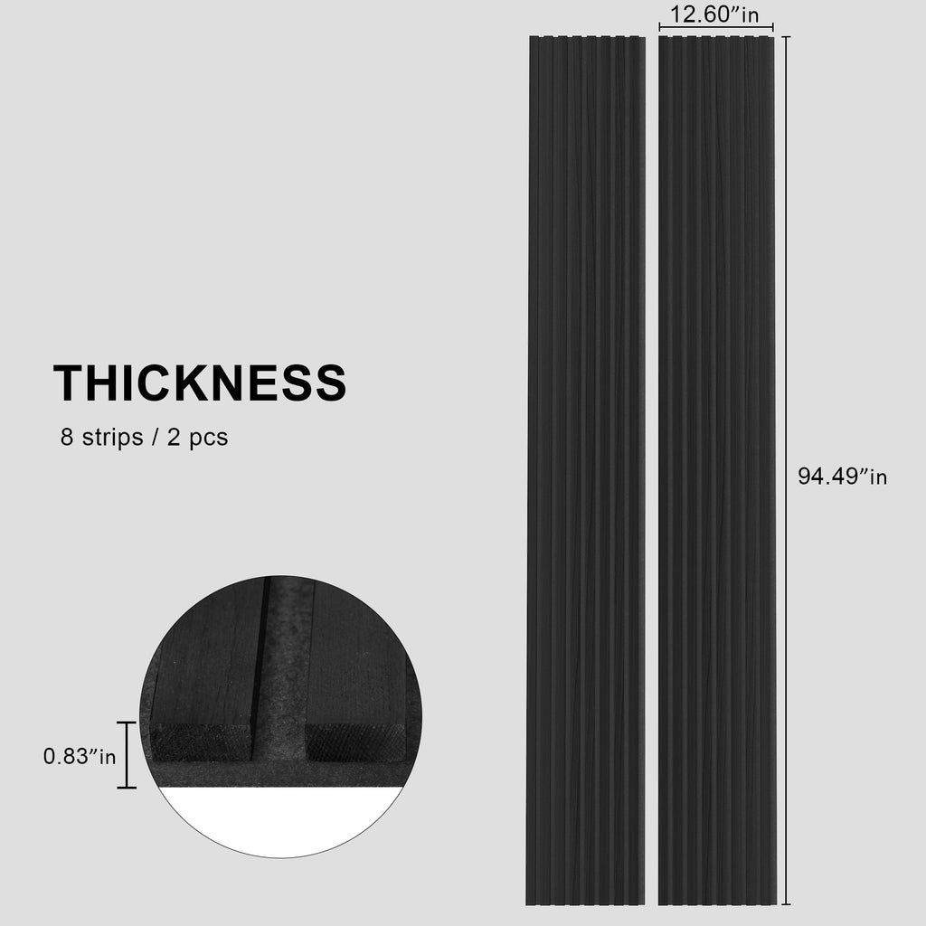 2 Pack Acoustic Solid Wood Wall Panels