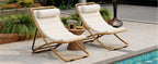TREXM 2-Pieces Outdoor Folding Chair Set