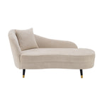 BellaLuxe Boucle Curved Chaise Lounge Indoor Upholstered Sofa