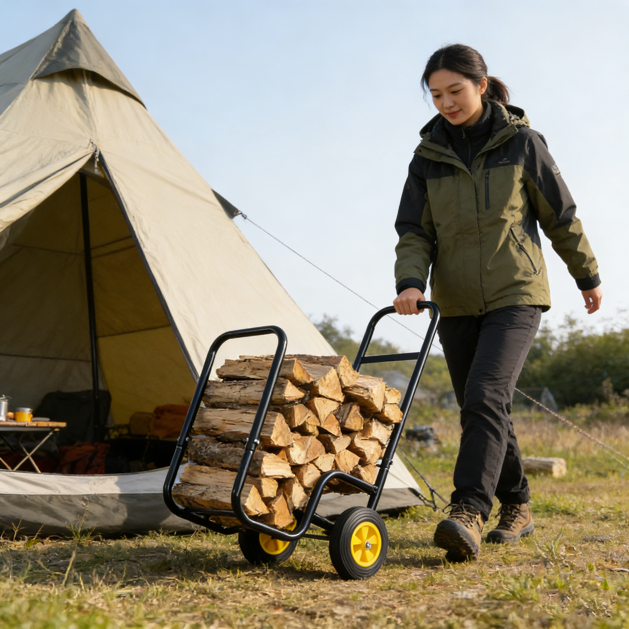Firewood Log Cart Carrier