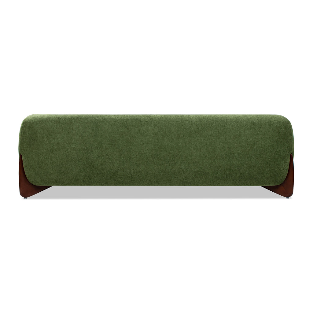 Alpine 90.5" Sherpa Sofa, Moss