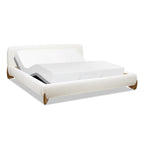 Alpine Puffy Modern Platform Bed, King