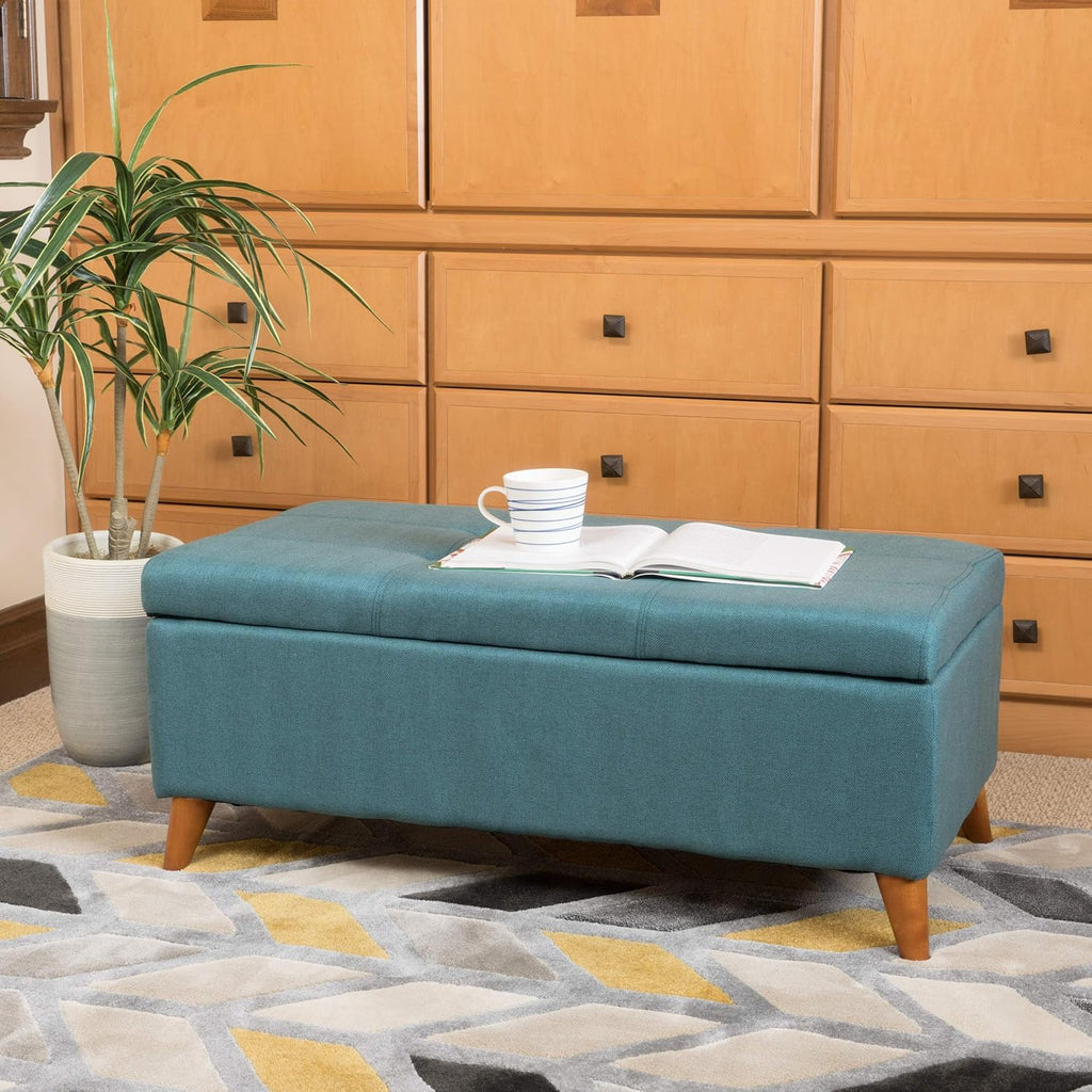 Tufted Ainsley Button Storage Ottoman Bench