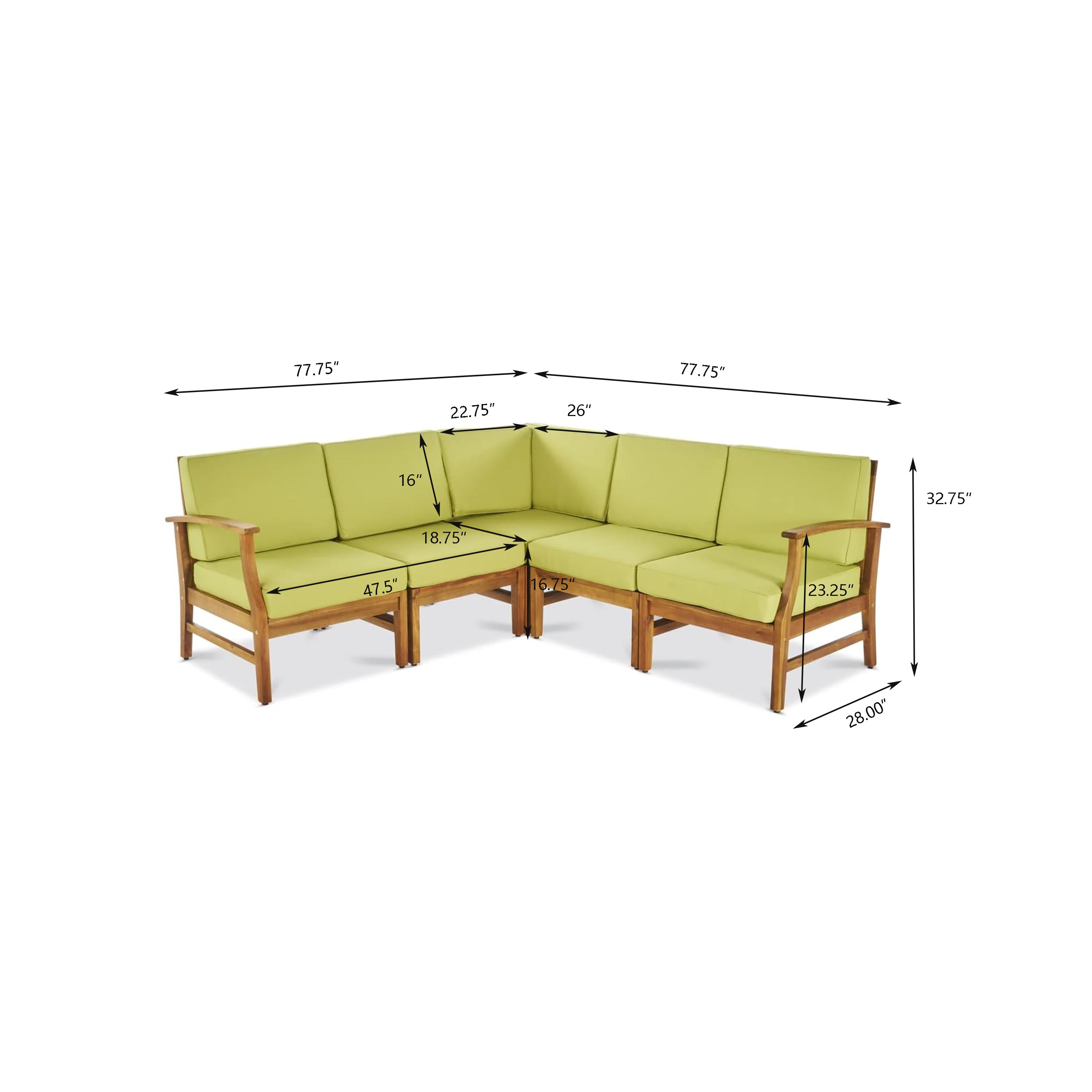 Perla 5-Pcs Sofa Set