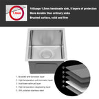 15 Inch Undermount Sink - Stainless Steel Kitchen Sink