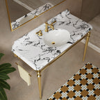 VICI 48" Bathroom Ceramic Undermount Basin and Countertop