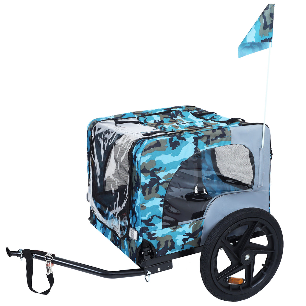 Outdoor Heavy Duty Collapsible Pet Bike Trailer