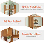 64.96" Tall 6 Tier Corner Bookshelf