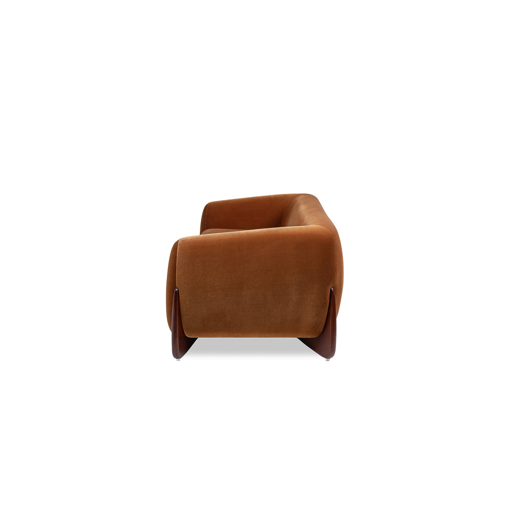 Alpine 90.5" Sherpa Sofa, Burnt