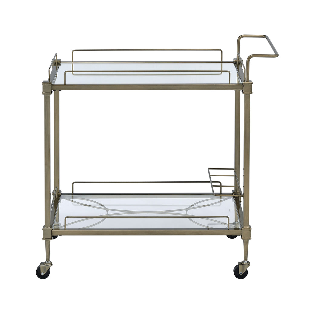 Aditya Mirrored & Antique Kitchen Cart