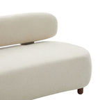 Lunara 66 in. Modern Curved Upholstered Chenille Sofa