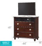 Elegant Cappuccino Media Storage Chest