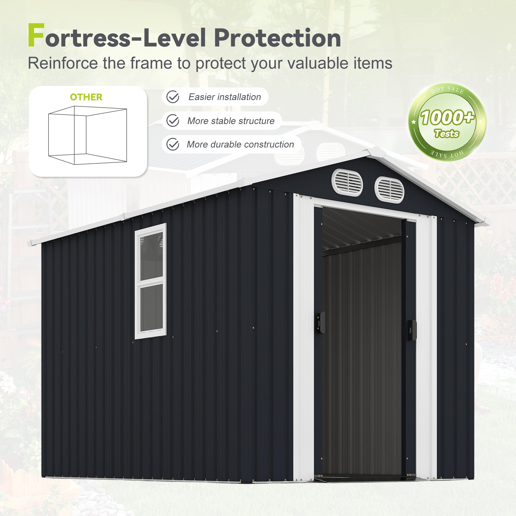 Campcraft 8x6 FT Outdoor Storage Shed