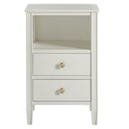 Winston 2-Drawer Storage Nightstand - Antique