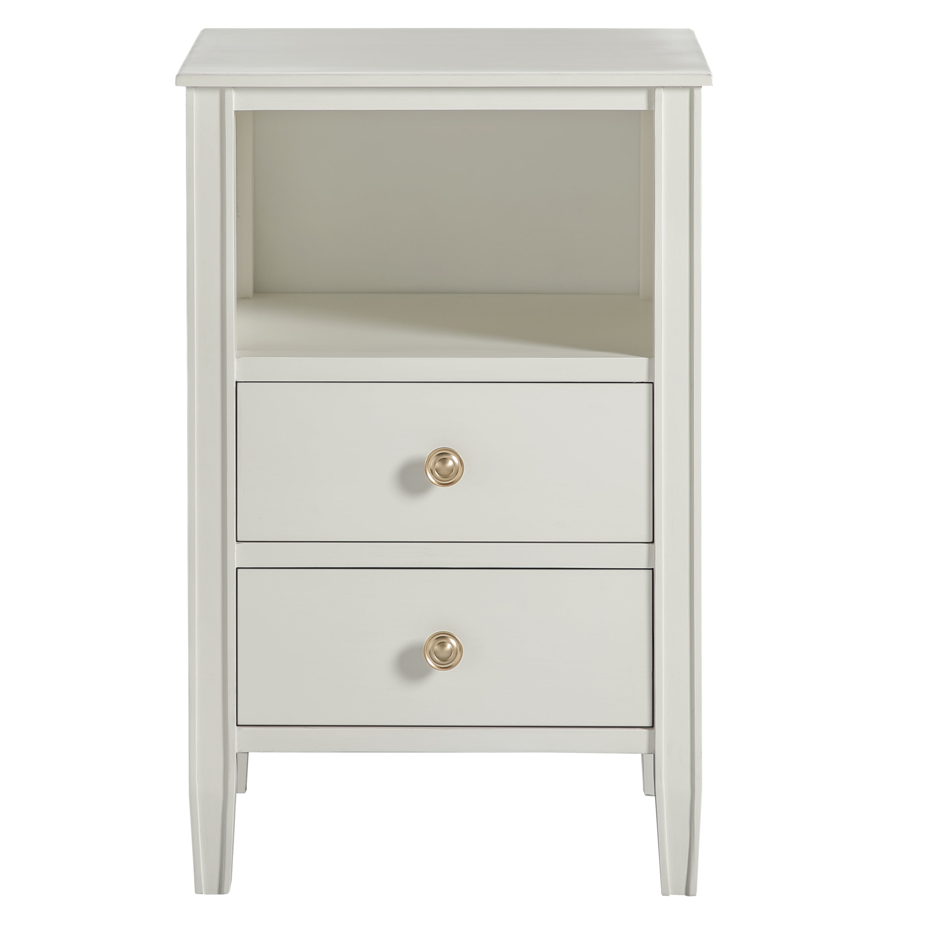 Winston 2-Drawer Storage Nightstand - Antique