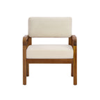 Outdoor Acacia Wood Armchair with Weather-Resistant Cushions