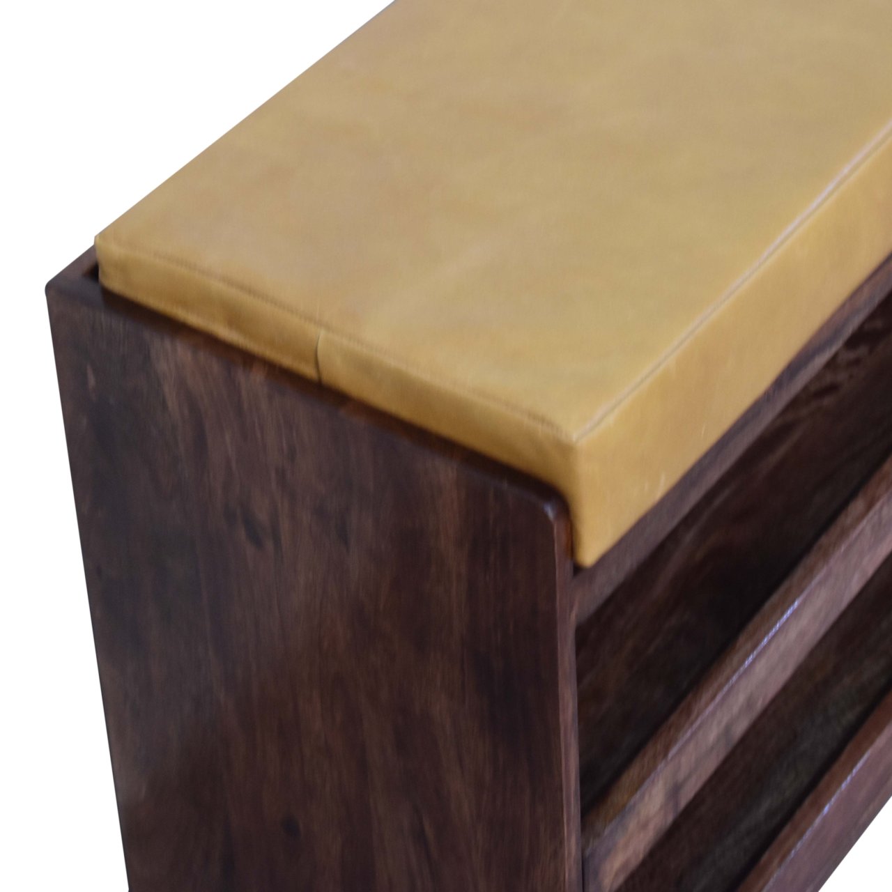 Solid Wood Buffalo Hide Pull Out Honey Storage Cabinet