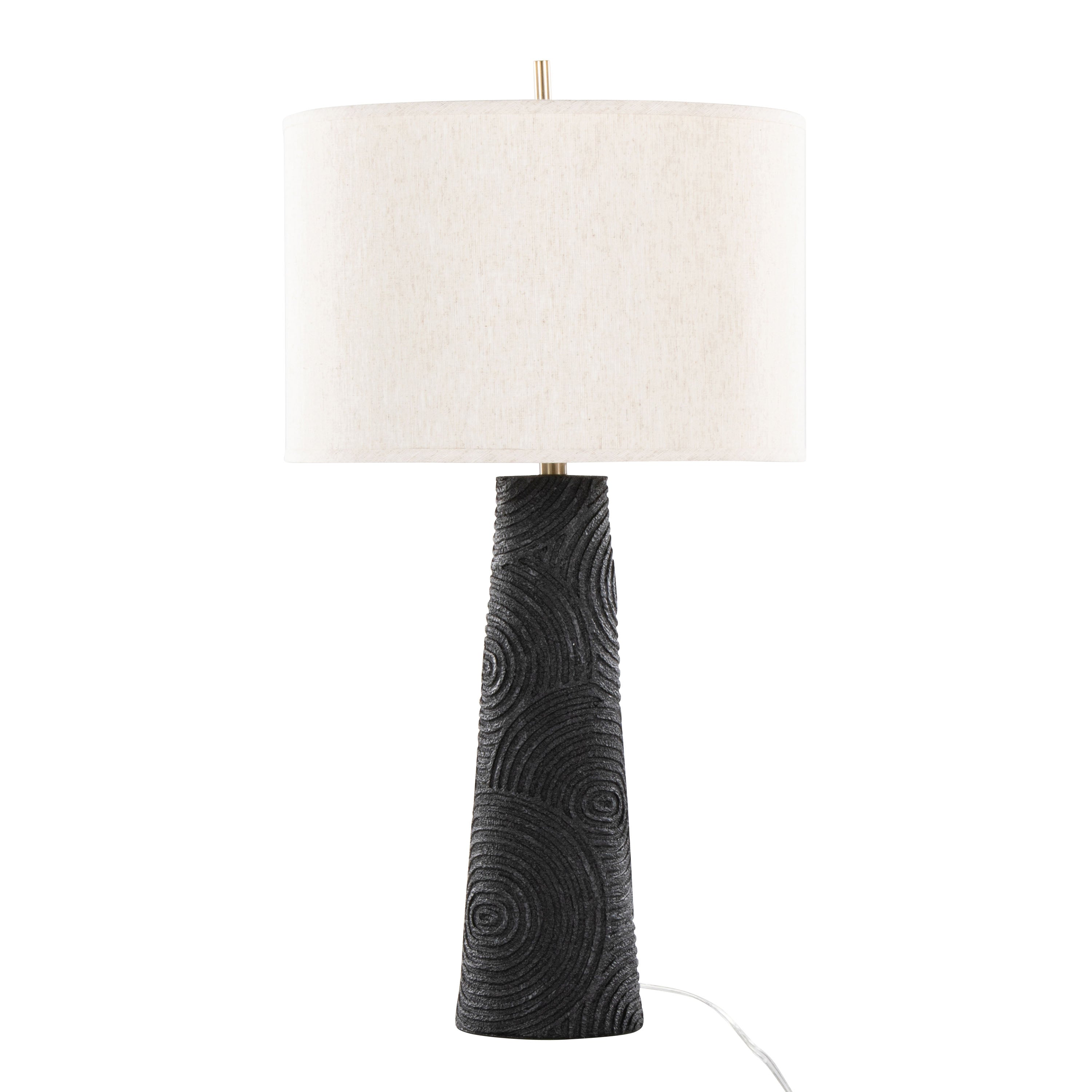 31" Contemporary Polyresin Table Lamp in Matte