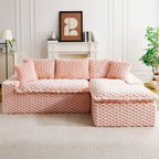 Pink Turtle Velvet Versatile Sofa