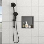 12" x 12" Stainless Steel Shower Niche - Gunmetal