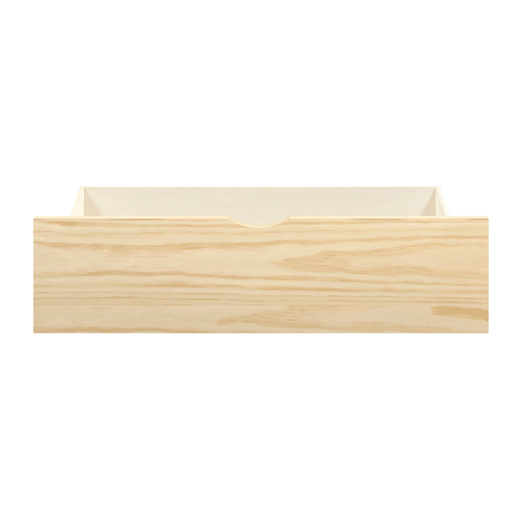 Natural Pine Finish 2pcs Storage Boxes with Caster Wheels