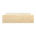 Natural Pine Finish 2pcs Storage Boxes with Caster Wheels