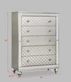 Glam 5-Drawer Bedroom Chest