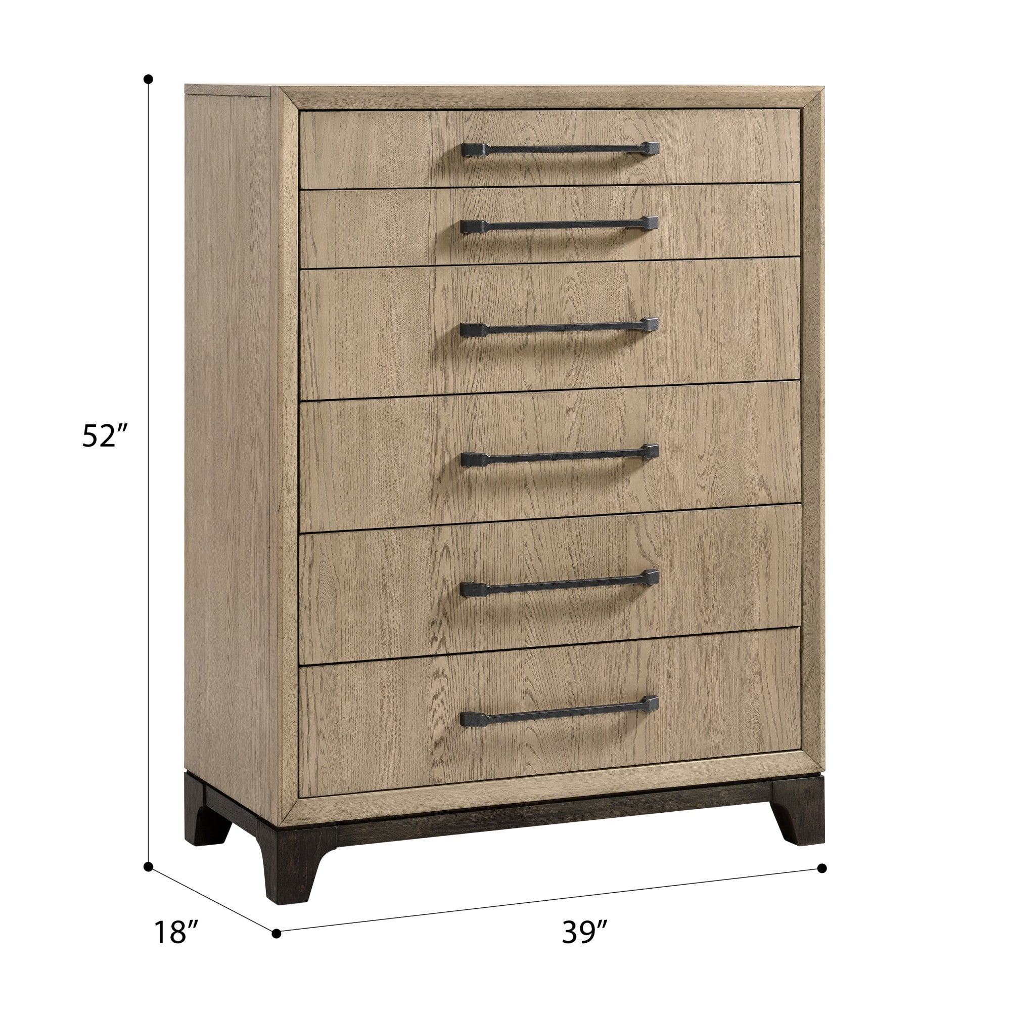 Caramel and Cocoa 6-Drawer Chest