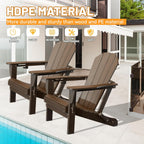 Adirondack Chairs Set of 2 - Brown