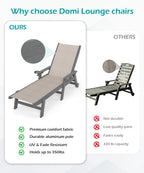 Outdoor Pool Lounge Chairs Set of 2