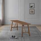 Versatile Solid Wood Molly Bench with Mid-Century Design