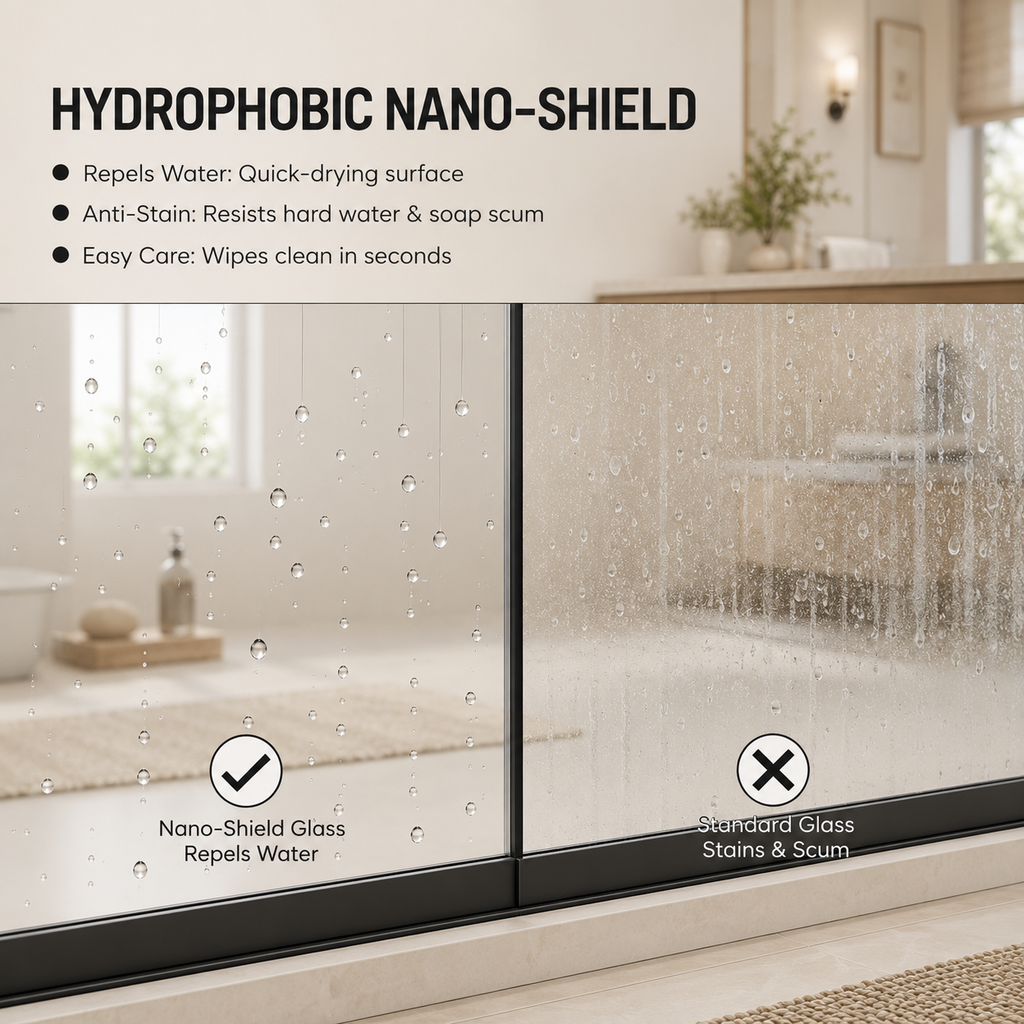 Framed Double Sliding Shower Door, 50-54" W x 72" H