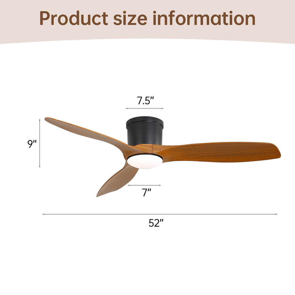 52-Inch Smart Ceiling Fan With Light and Remote Control
