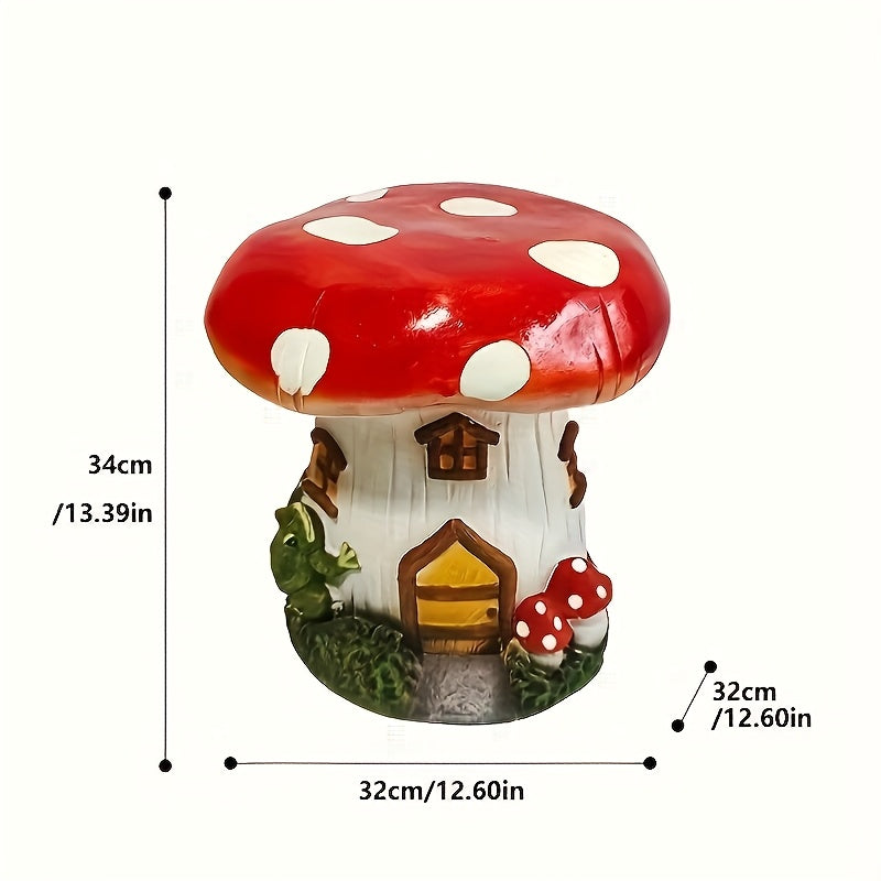 Mushroom House Garden Stool
