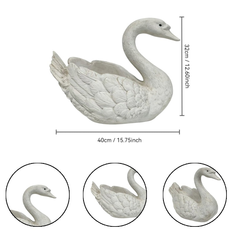 Elegant Swan Planter