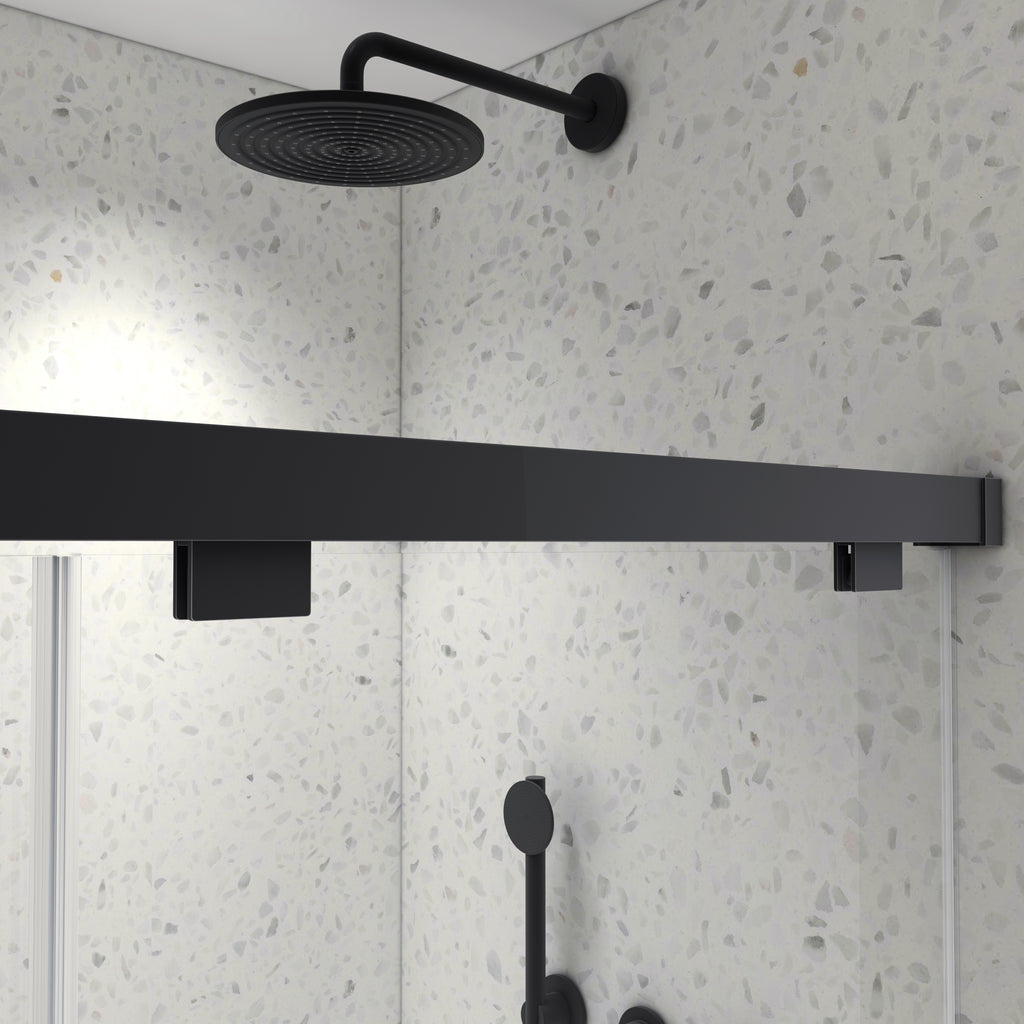 5476 Inch North American Frameless Double Sliding Matte Shower Door