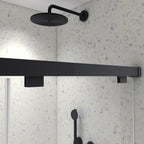 5476 Inch North American Frameless Double Sliding Matte Shower Door