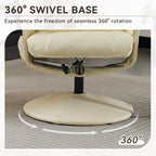 Recliner Chair with Ottoman - 360° Swivel Massage Lounge Chair
