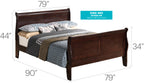 Louis Phillipe G3125A-KB King Bed in Cappuccino