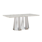 Marble Dining Table for 6 People