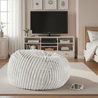 40 Inch Minky Dove Bean Bag Chair