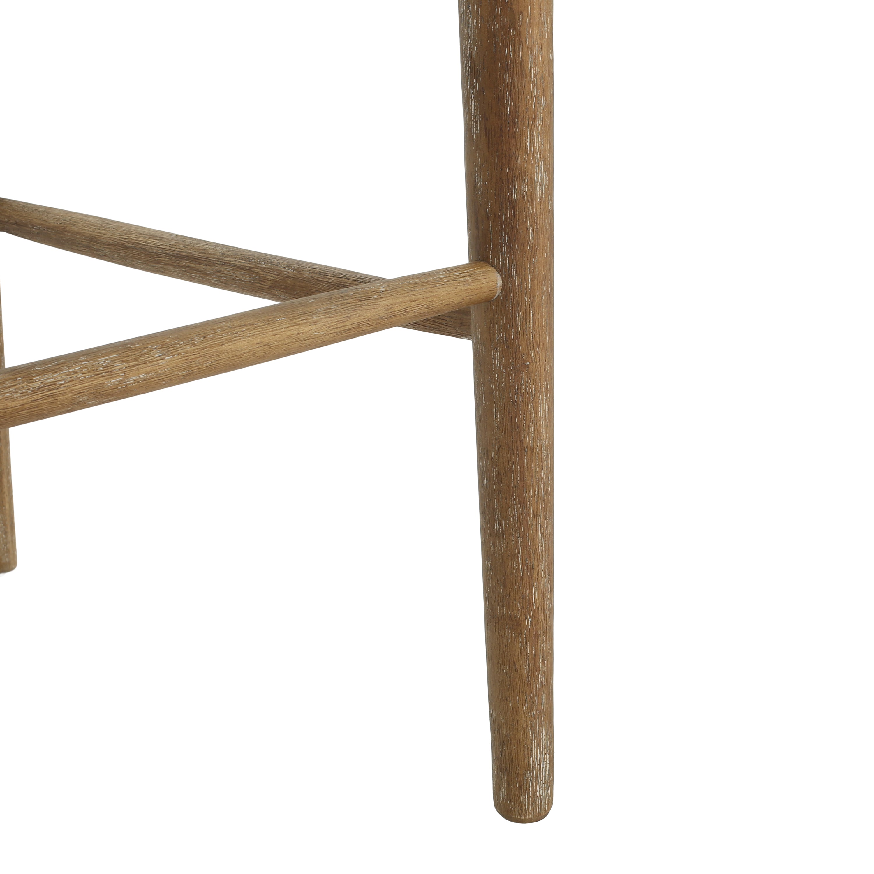 Cane-Back Upholstered Bar Stools Set of 2