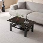 Tempered Black Glass Coffee Table