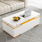 Vibe Haus Lift-Top Coffee Table with Storage Stools