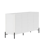 Modern Abbey 66.9" Sideboard with Adjustable Shelves and Metal Legs