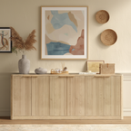 Natural Wood Sideboard Cabinet